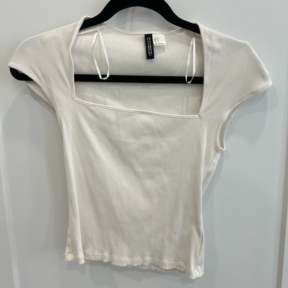 h&M divided square neck cropped tee - Picture 1 of 1